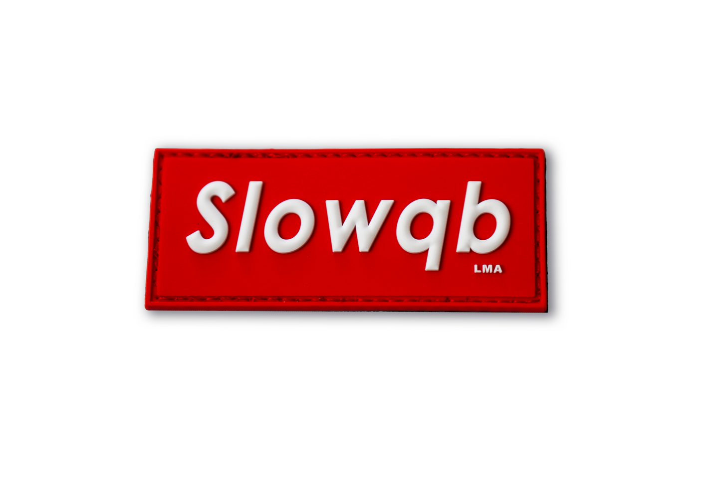 SlowQB 2.0 PVC Patch Red Supreme Style Airsoft Morale Patch Little Miss Airsoft
